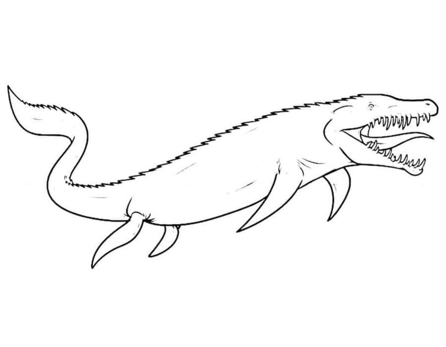 Mosasaurus gratis eenvoudig