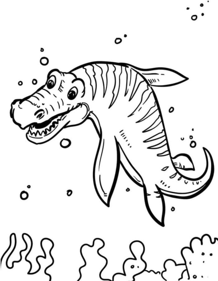 Mosasaurus gratis voor kinderen