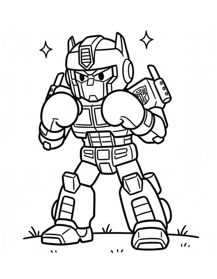 Optimus Prime afdrukbaar basis