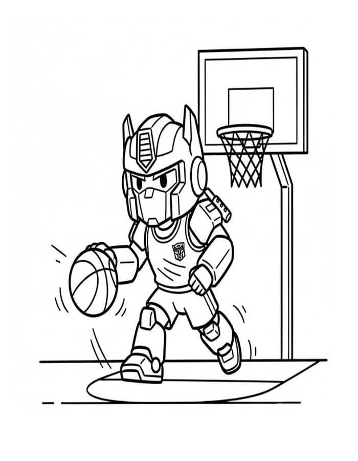 Optimus Prime afdrukbaar simpel