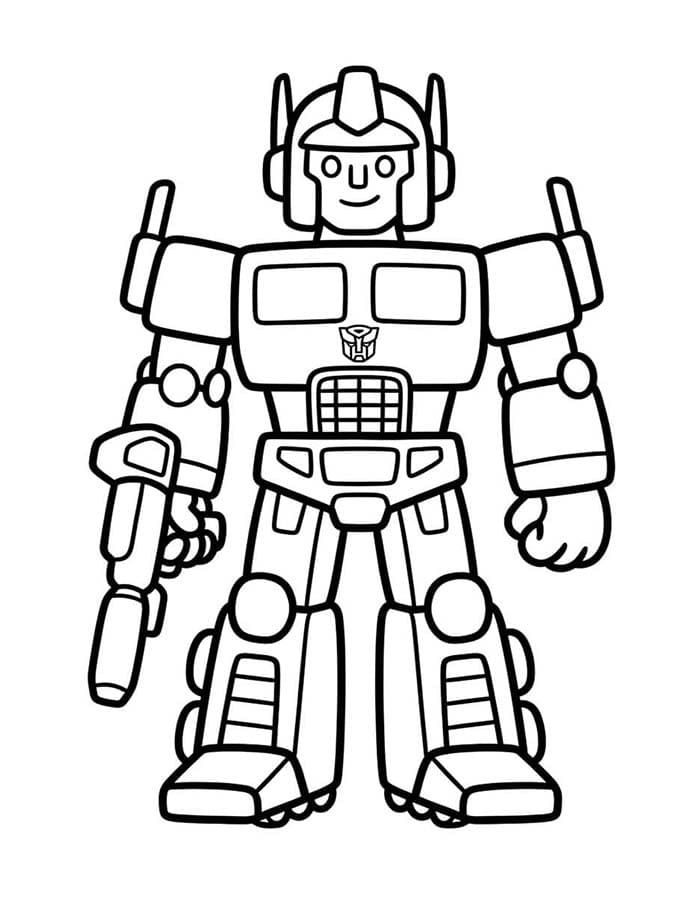 Optimus Prime afdrukbaar voor kinderen