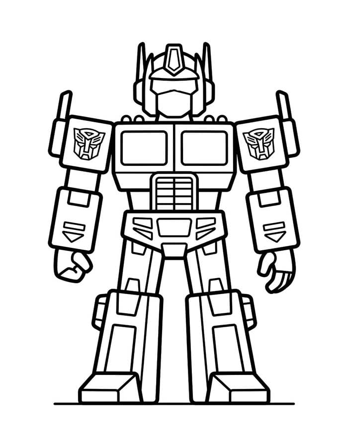 Optimus Prime gratis afdrukbaar basis
