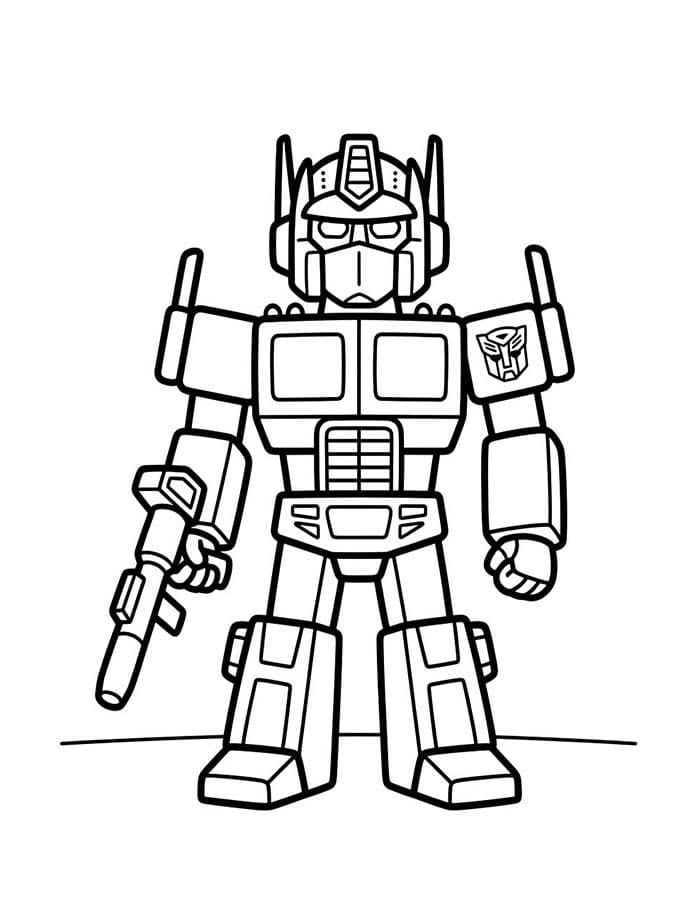 Optimus Prime gratis afdrukbaar eenvoudig