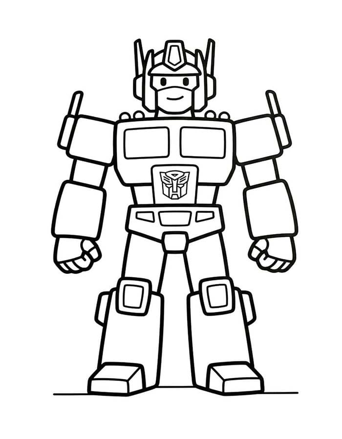 Optimus Prime gratis afdrukbaar simpel