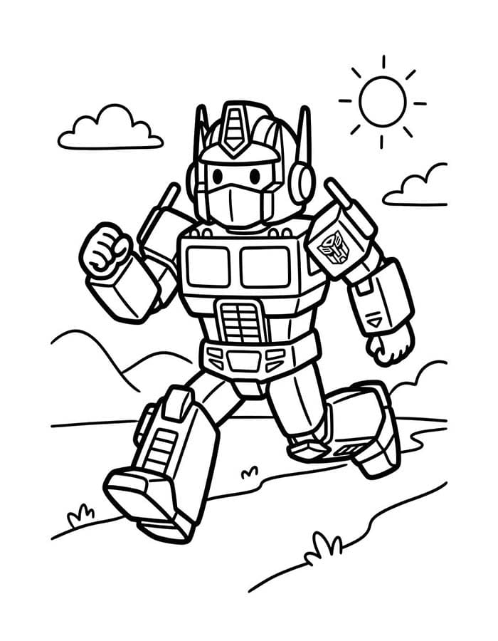 Optimus Prime gratis afdrukbaar voor kinderen