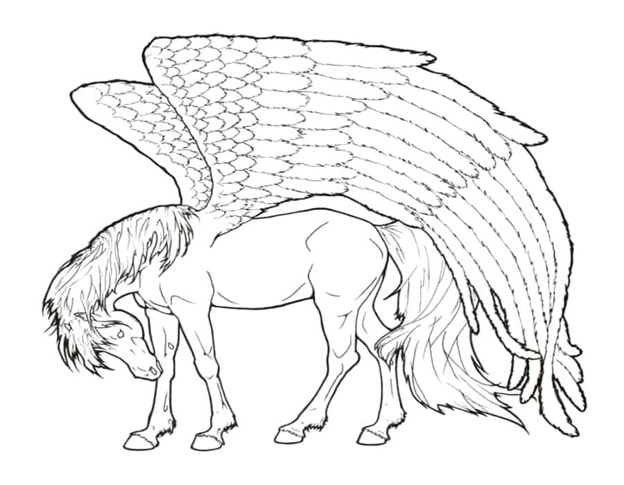 Pegasus afdrukbaar basis