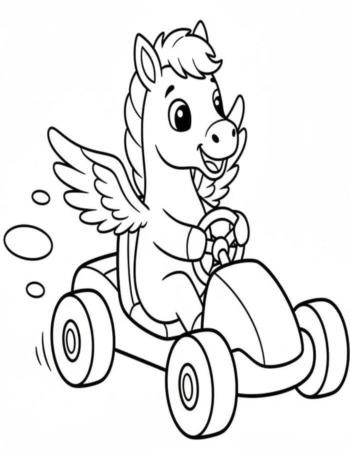 Pegasus afdrukbaar voor kinderen
