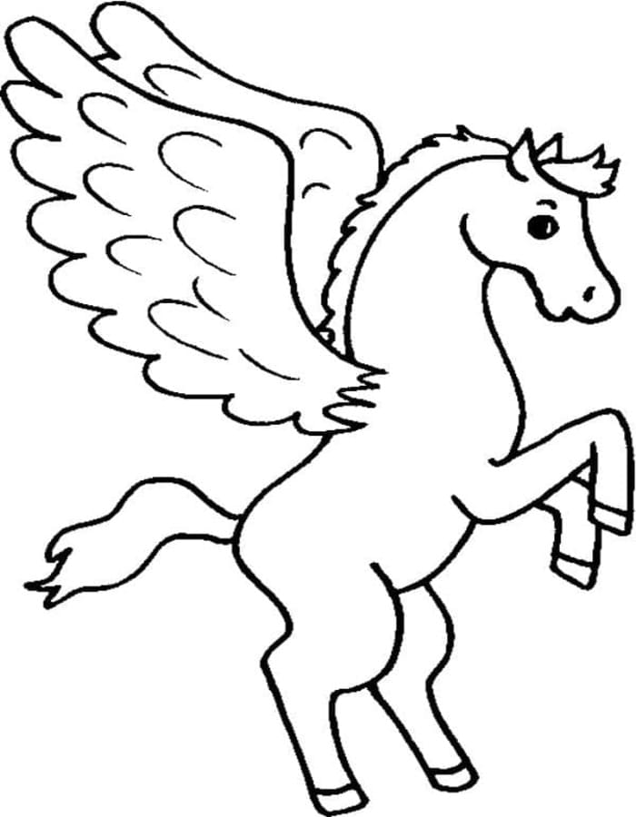 Pegasus gratis afdrukbaar basis