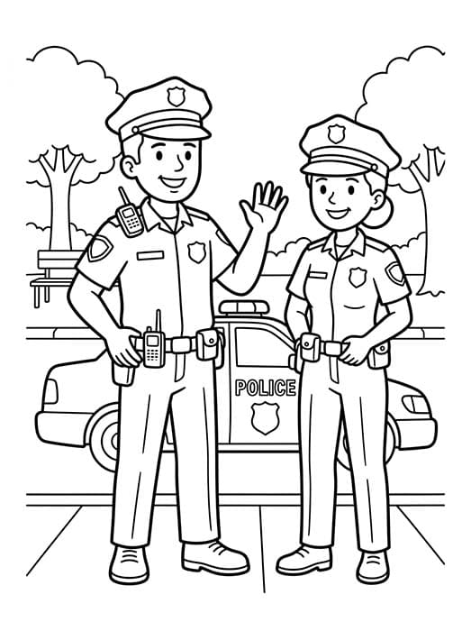 Politie afdrukbaar