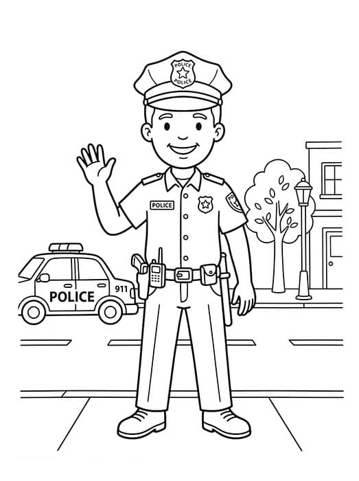 Politie gratis afdrukbaar