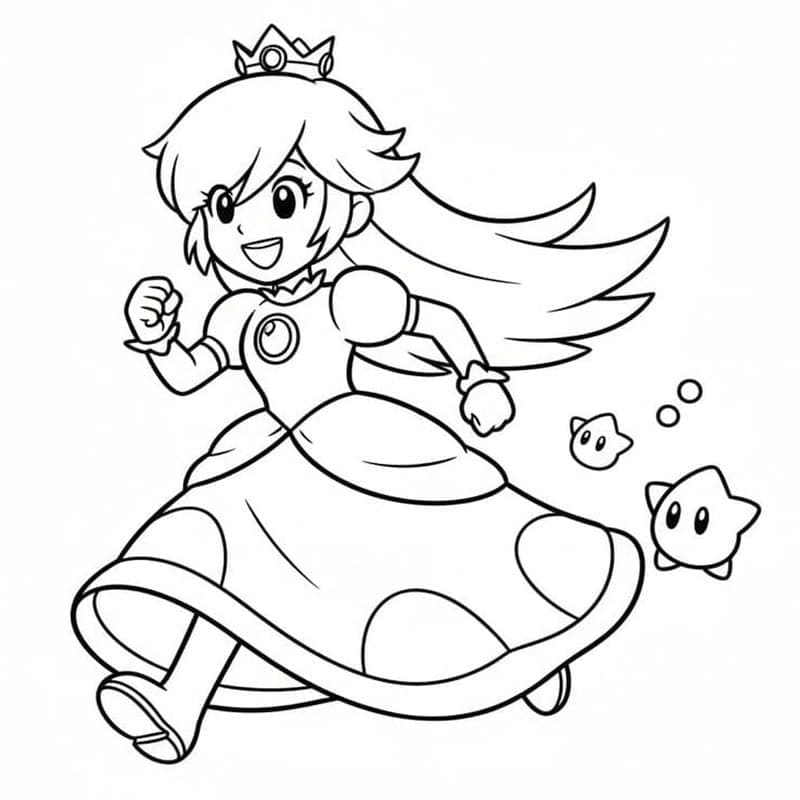 Rosalina afdrukbaar simpel
