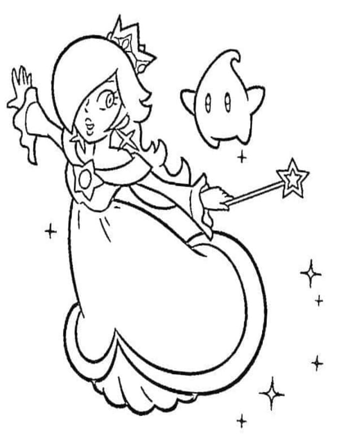 Rosalina gratis afdrukbaar basis