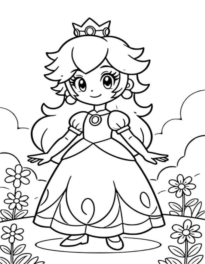 Rosalina gratis afdrukbaar eenvoudig