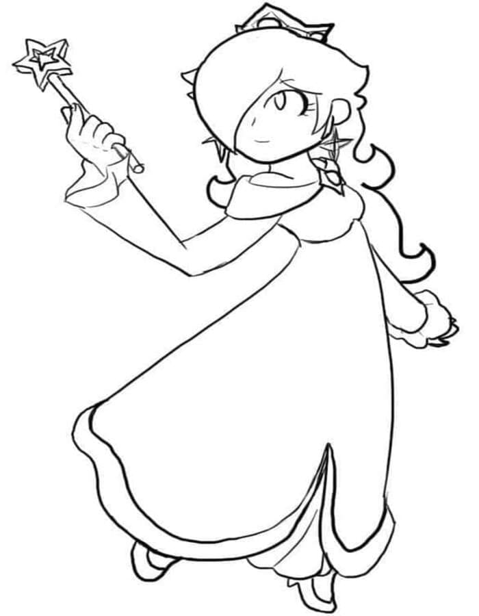 Rosalina gratis afdrukbaar simpel