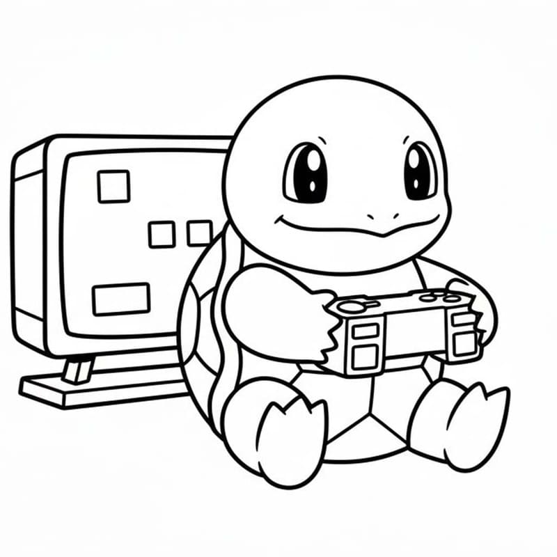 Squirtle afdrukbaar basis