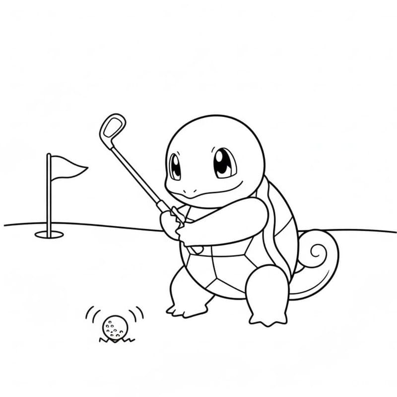 Squirtle afdrukbaar