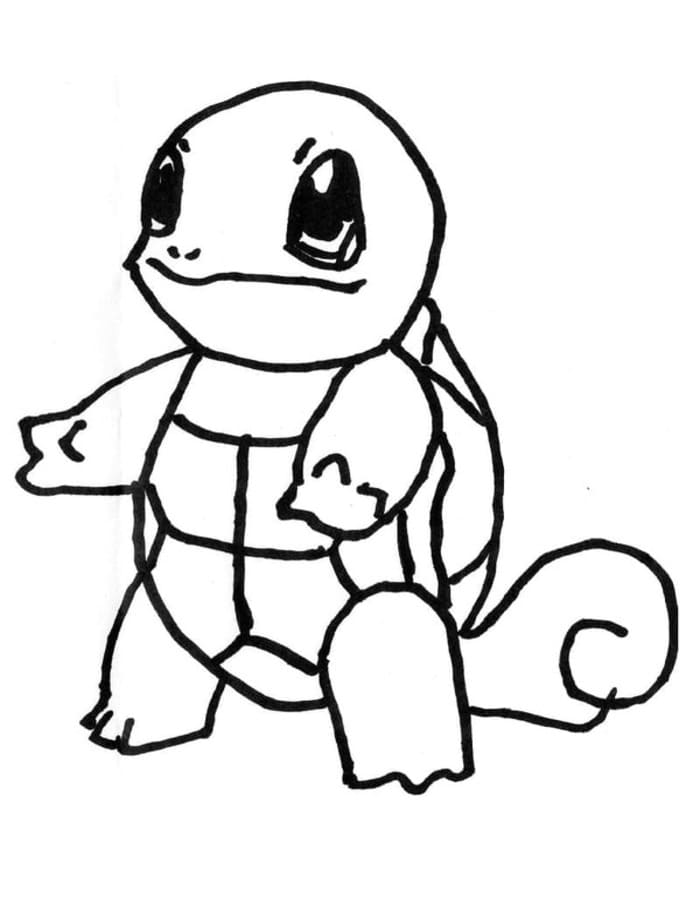 Squirtle afdrukbaar simpel