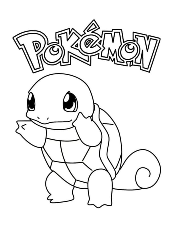 Squirtle gratis afdrukbaar basis
