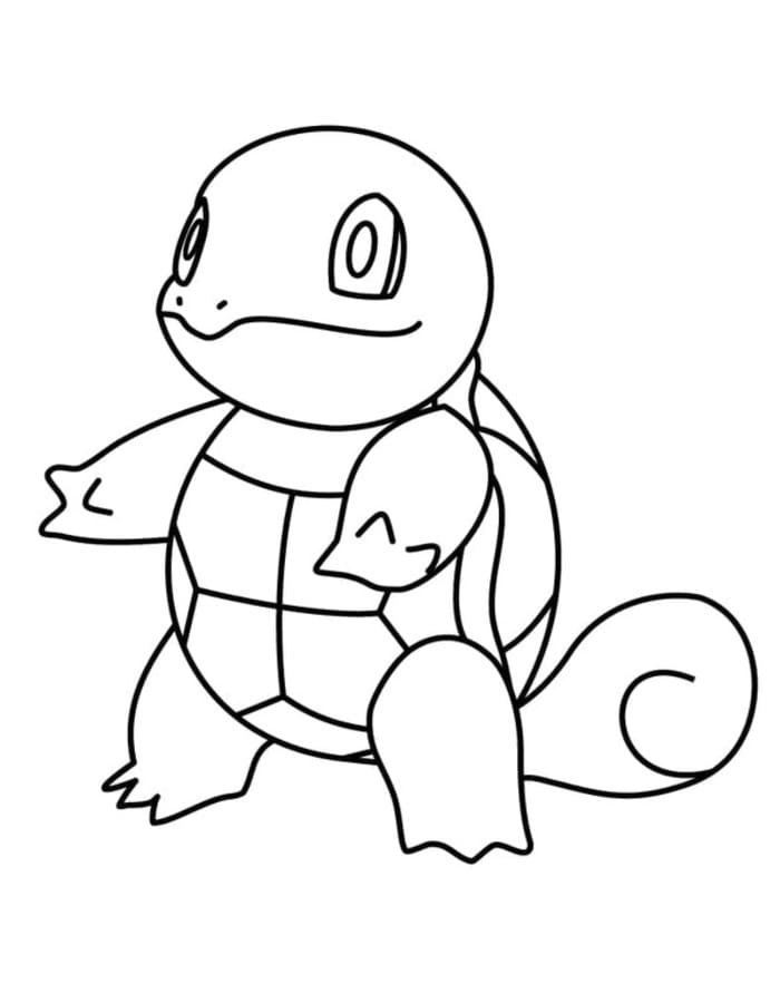 Squirtle gratis afdrukbaar