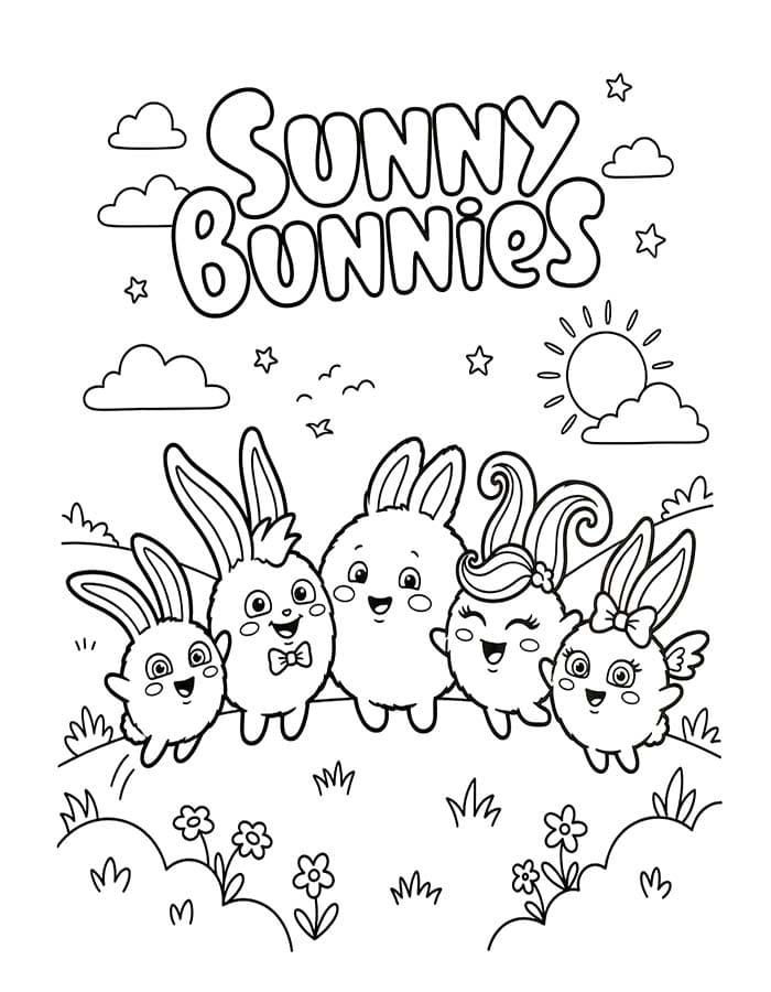 Sunny Bunnies afdrukbaar