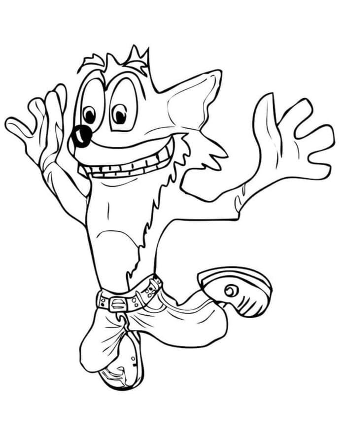 Tekenen Crash Bandicoot basis
