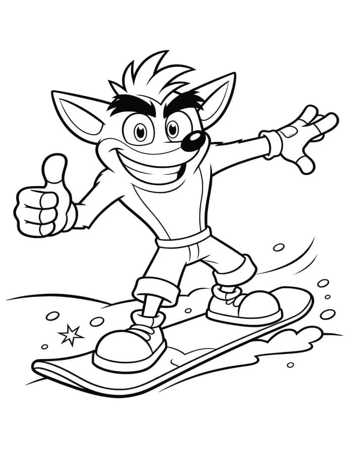 Tekenen Crash Bandicoot