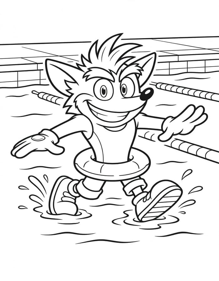 Tekenen Crash Bandicoot simpel