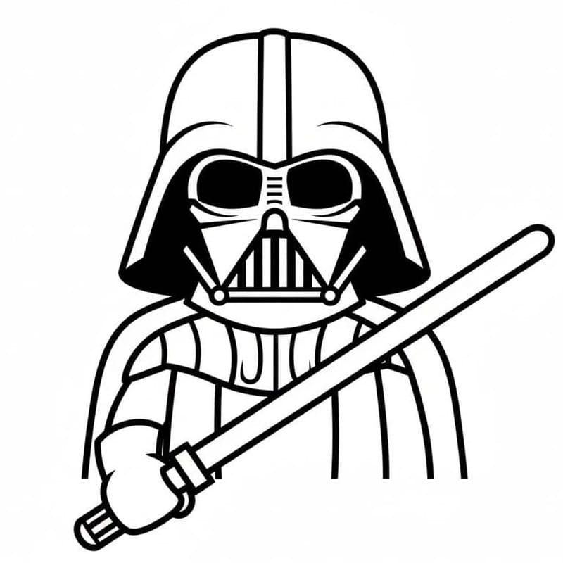 Tekenen Darth Vader eenvoudig