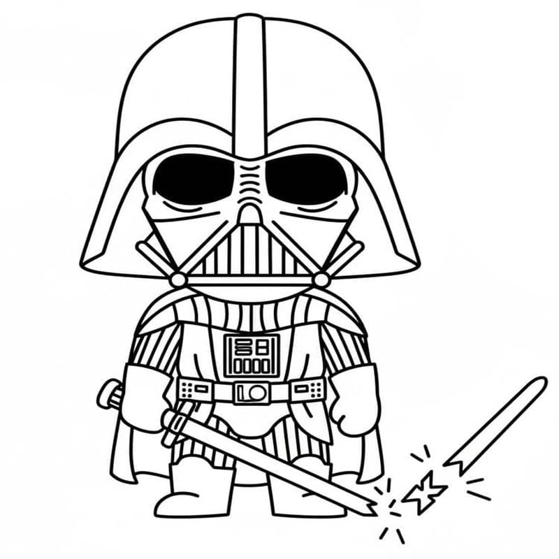 Tekenen Darth Vader gratis eenvoudig