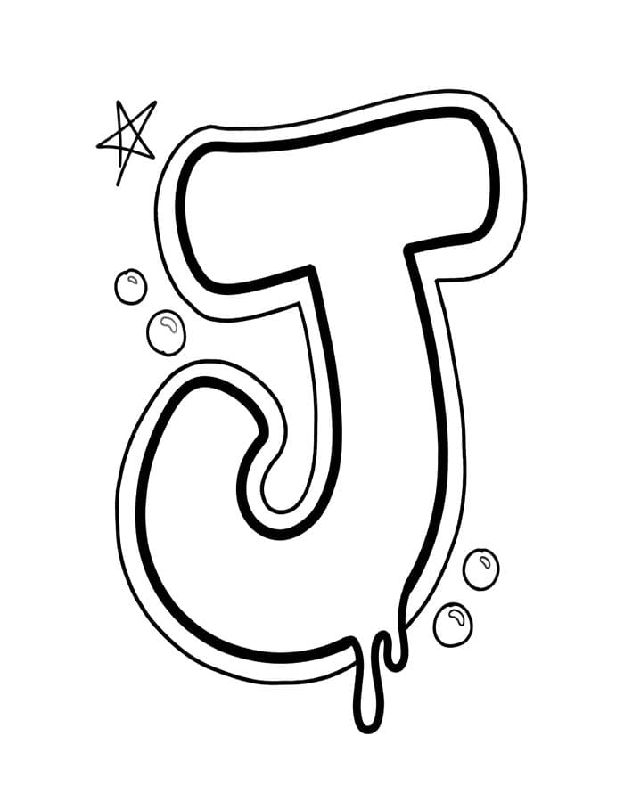 Tekenen Letter J