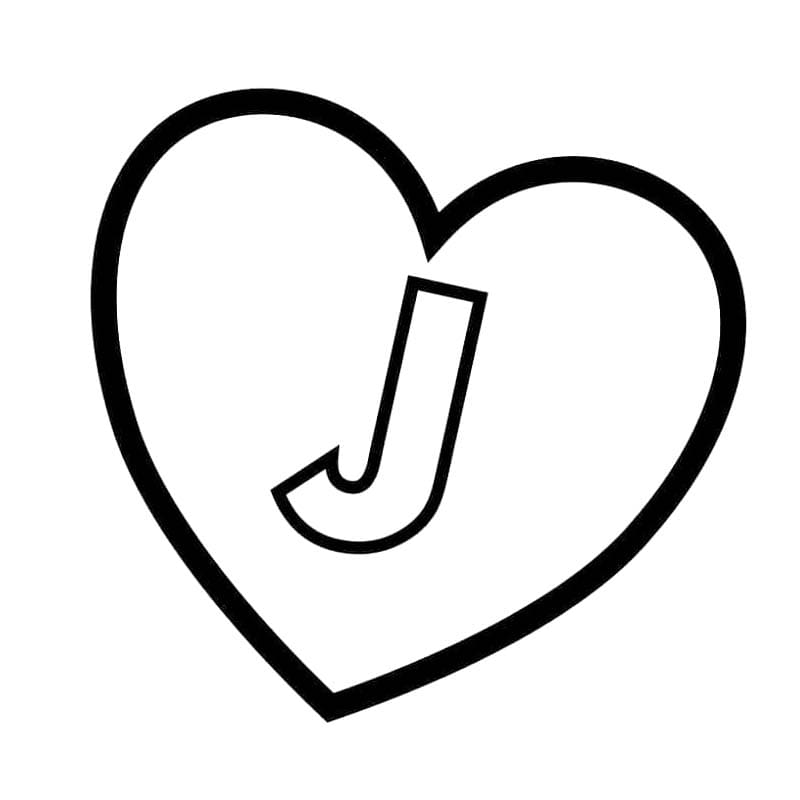 Tekenen Letter J voor kinderen