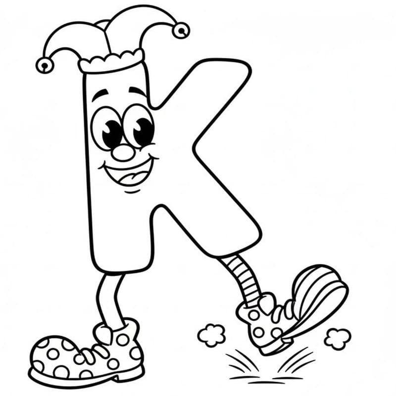 Tekenen Letter K simpel