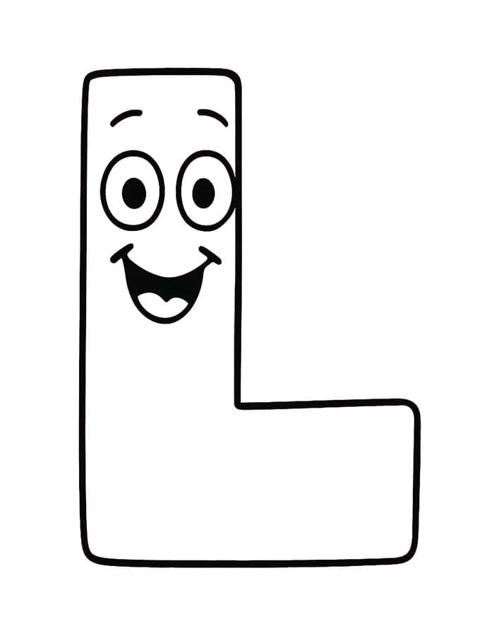 Tekenen Letter L afdrukbaar