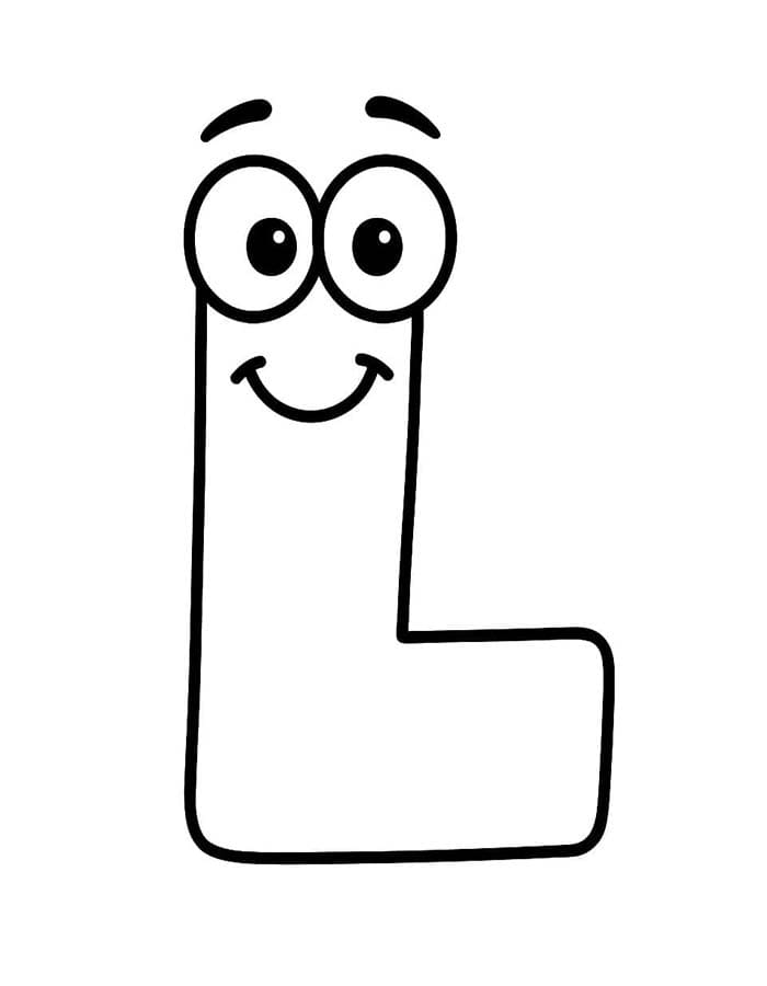 Tekenen Letter L gratis simpel