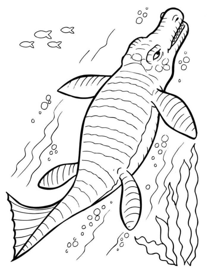 Tekenen Mosasaurus afdrukbaar