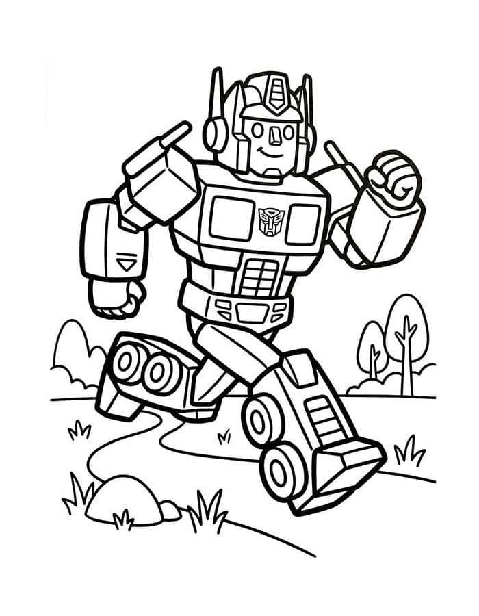 Tekenen Optimus Prime afdrukbaar