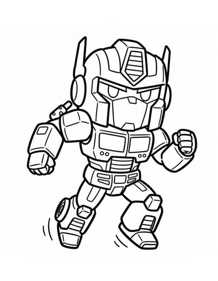 Tekenen Optimus Prime gratis afdrukbaar eenvoudig