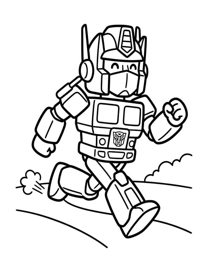 Tekenen Optimus Prime gratis basis