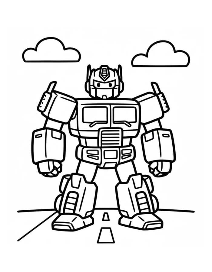 Tekenen Optimus Prime gratis eenvoudig