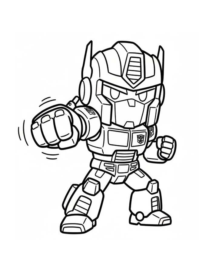 Tekenen Optimus Prime gratis simpel