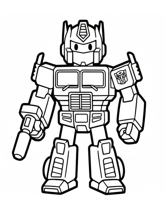Tekenen Optimus Prime gratis voor kinderen