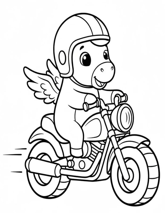 Tekenen Pegasus afdrukbaar eenvoudig