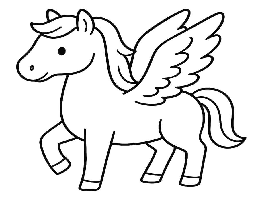 Tekenen Pegasus basis