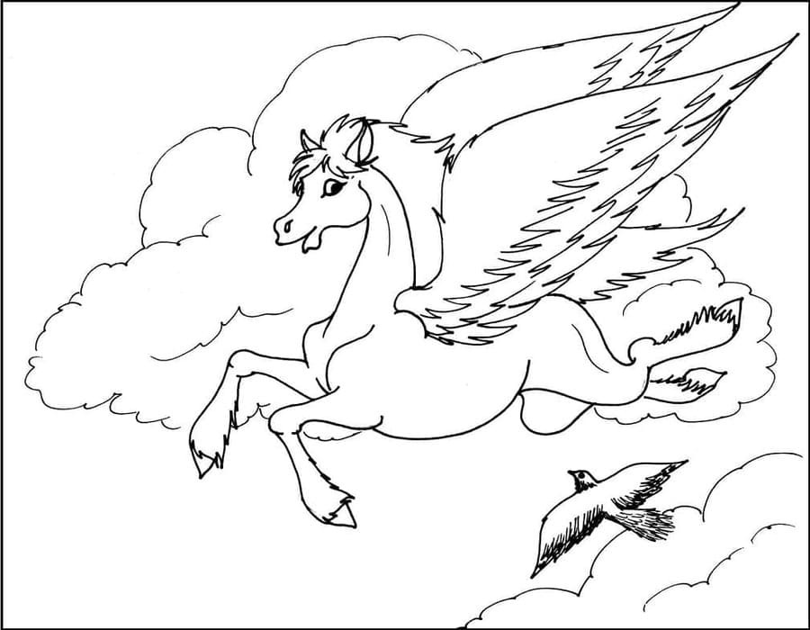 Tekenen Pegasus eenvoudig