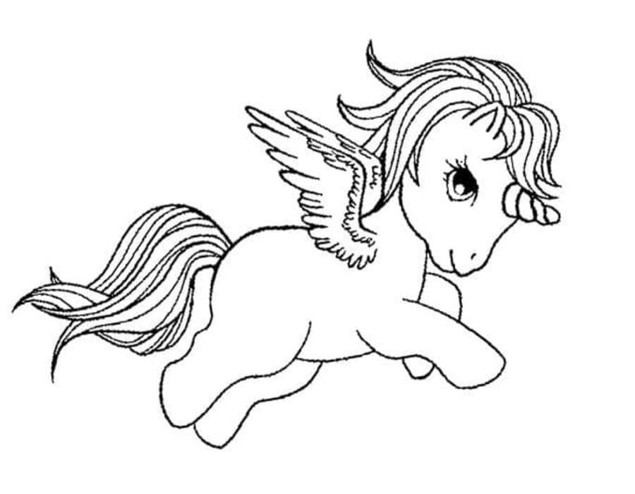 Tekenen Pegasus gratis afdrukbaar