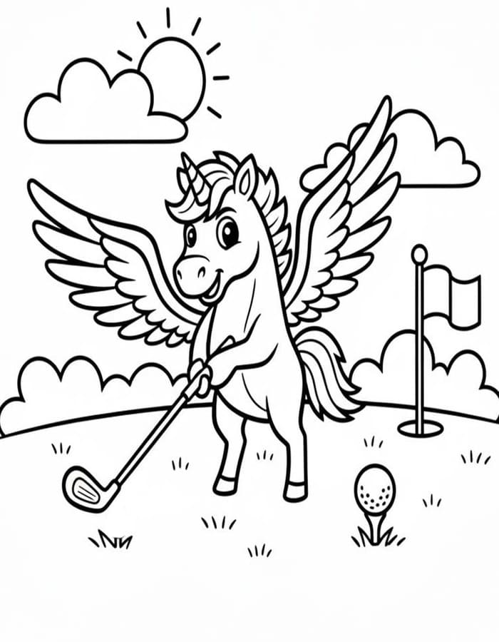 Tekenen Pegasus voor kinderen