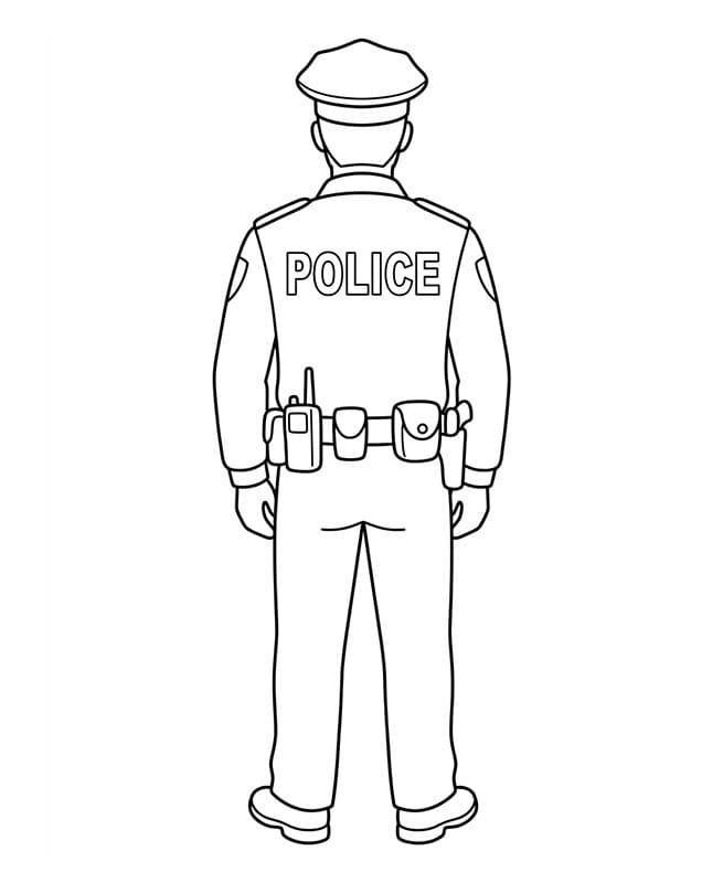 Tekenen Politie voor kinderen