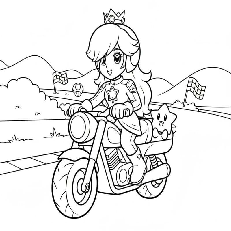 Tekenen Rosalina afdrukbaar