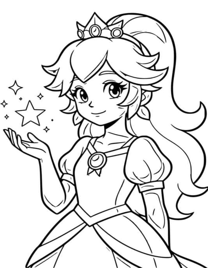 Tekenen Rosalina eenvoudig