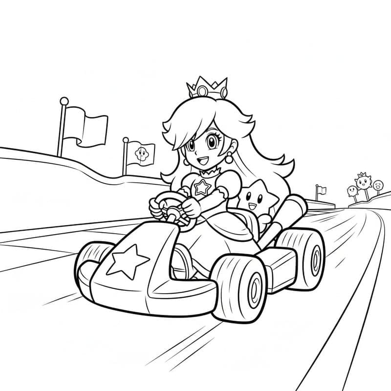 Tekenen Rosalina gratis afdrukbaar